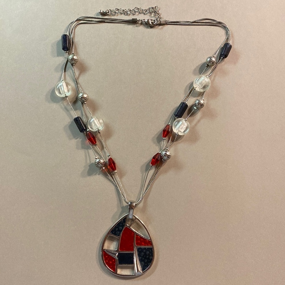 Red and black necklace